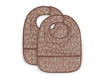 Bavete impermeabile Meadow – Set de 2 | Moi, Ușor de Curățat și Elegant | Roz și Floral