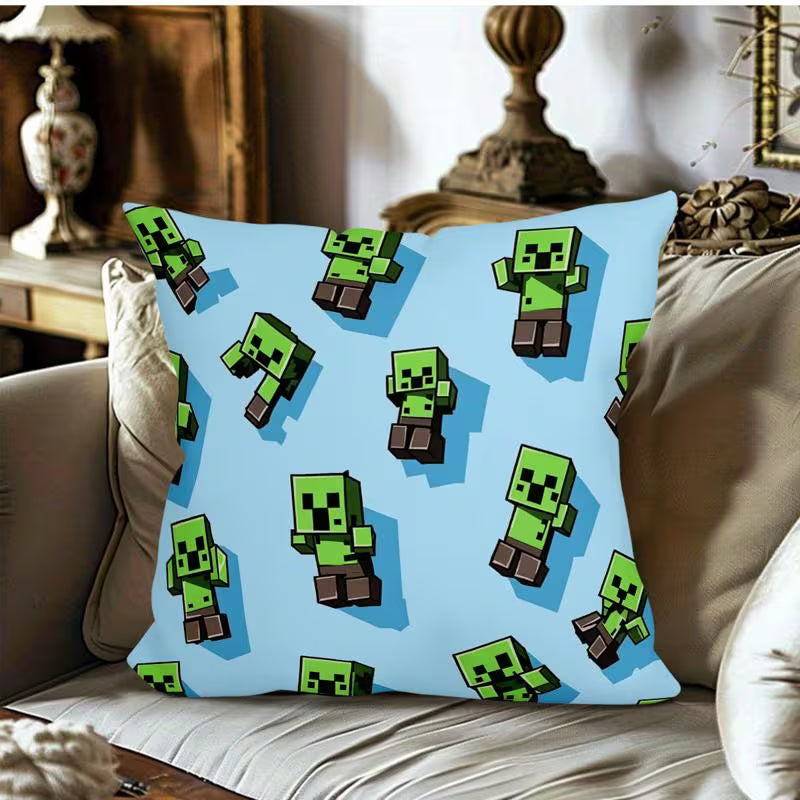 Creeper-Gamer-Wurfkissenbezug – 45×45cm, weiche Plüsch-Dekokissen