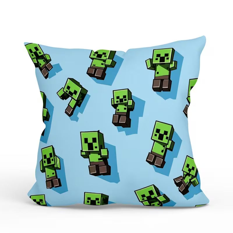 Creeper-Gamer-Wurfkissenbezug – 45×45cm, weiche Plüsch-Dekokissen