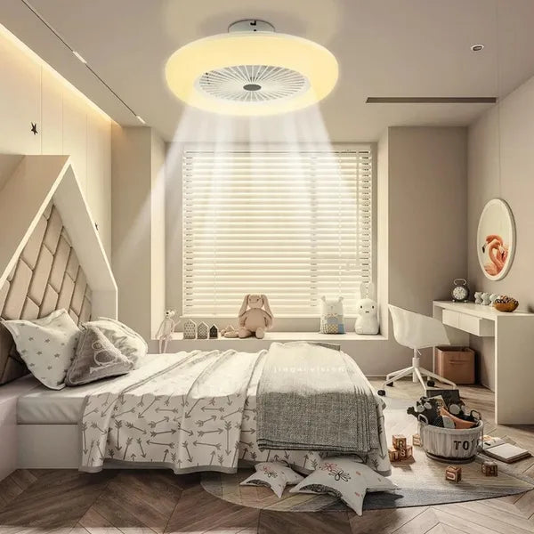 LED-Deckenventilator mit Licht & Fernbedienung – 30W | 3 Geschwindigkeiten, 3 Lichtmodi & Timer