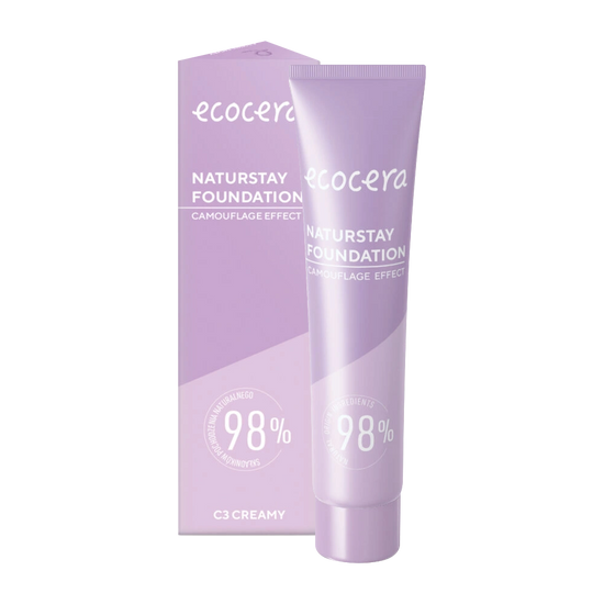 Fond de ten Ecocera NaturStay Natural 30 ml – Ușor și ten uniform