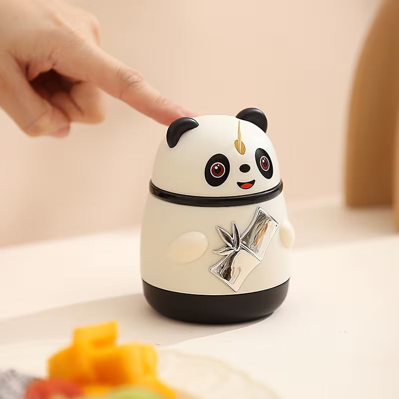 Niedliches Panda-Zahnstocherhalter – Automatisches Pop-up-Design | Küchen- & Tischdekoration | Hygiene-Geschenk