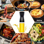 Ölsprayflasche 200ml – Feiner Nebelsprüher für Heißluftfritteuse, Grill & Backofen