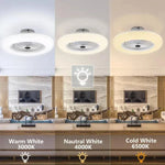 LED-Deckenventilator mit Licht & Fernbedienung – 30W | 3 Geschwindigkeiten, 3 Lichtmodi & Timer