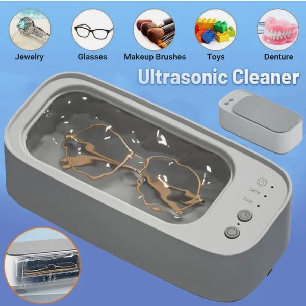 Tragbarer Ultraschallreiniger – 45.000 Hz | USB-aufladbar | Schmuck, Brillen & Uhren