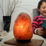 Himalaya-Salz-Kristalllampe – 2 bis 3 kg | Natürlicher Bernstein-Leuchteffekt | Einzigartige Wohnaccessoires & Geschenkidee
