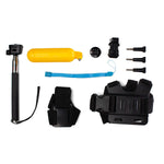 Set de accesorii 9-in-1 pentru GoPro HERO 1 2 3 3+ 4 – Curea pentru piept, suport pentru cap, selfie stick și altele