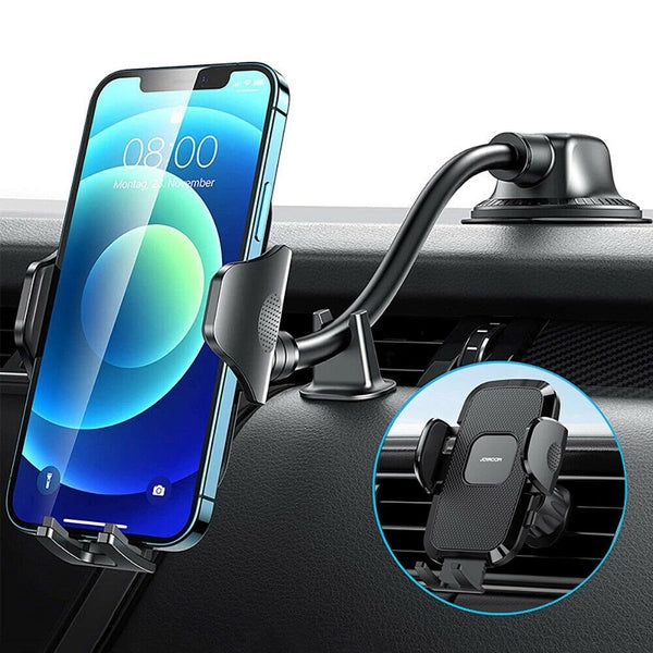 Suport auto Joyroom JR-ZS259 – Braț flexibil, montaj pe bord | Stabil și sigur | Negru