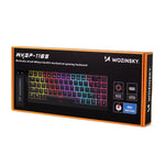 Tastatură de gaming mecanică Wozinsky WKGP-1165 – Iluminare RGB | Precizie și rapiditate | Negru