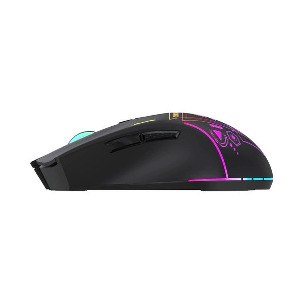 Mouse de gaming wireless Wozinsky WMGB-3200 – 3200 DPI, iluminare RGB și baterie reîncărcabilă | Negru