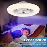 LED-Deckenventilator mit Licht & Fernbedienung – 30W | 3 Geschwindigkeiten, 3 Lichtmodi & Timer