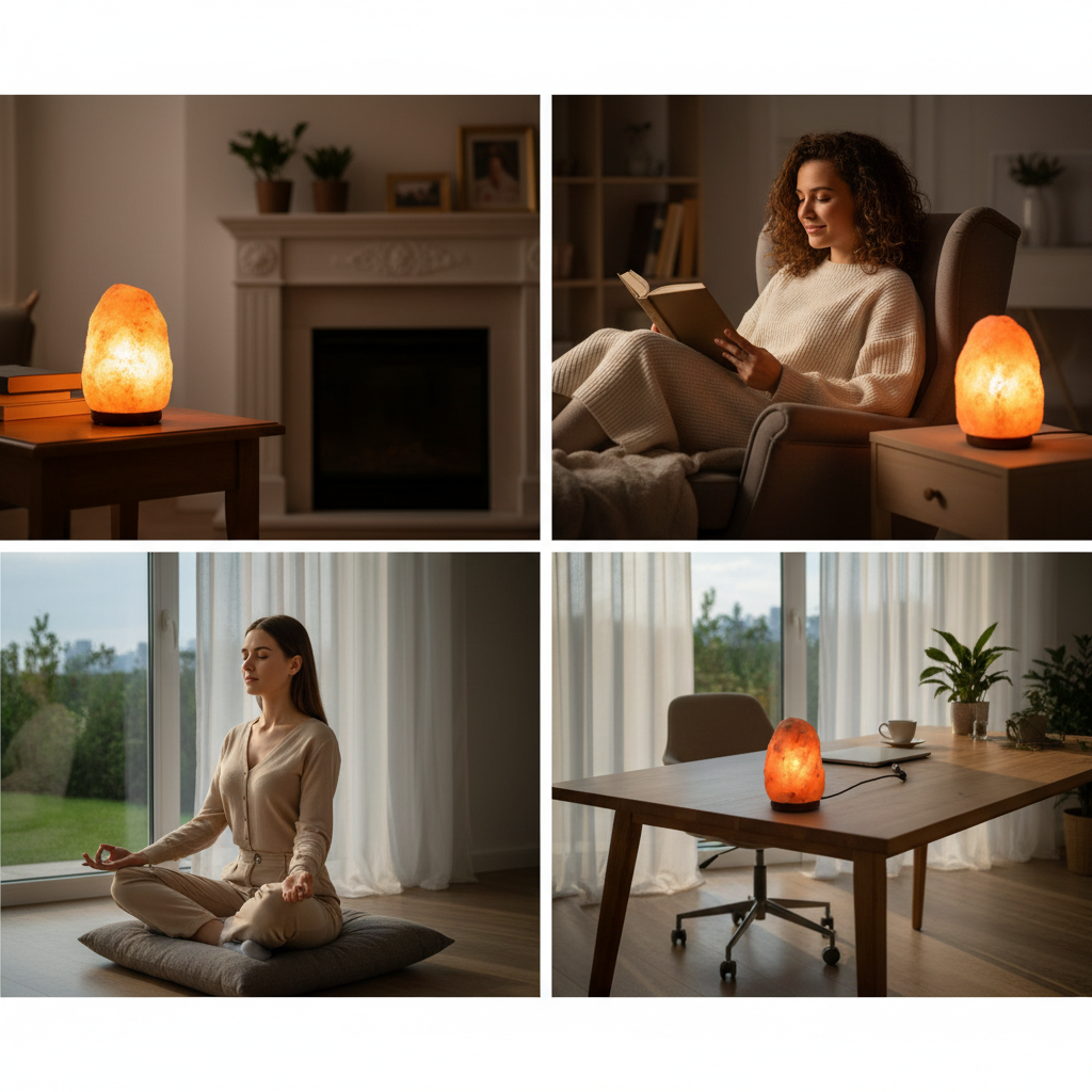 Himalaya-Salz-Kristalllampe – 2 bis 3 kg | Natürlicher Bernstein-Leuchteffekt | Einzigartige Wohnaccessoires & Geschenkidee