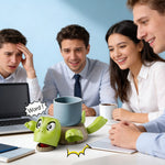 Lustiger Schildkröten-Tassenhalter & Stress-Relief-Untersetzer – Zum Drücken, um zu reagieren | Schreibtisch-Gadget & Bürogadget