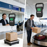 Tragbares Digital-Hängewaage – 60kg / 132lb | LCD-Hintergrundbeleuchtetes Display & Schwerlasthaken | Reisen & Versand