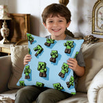 Creeper-Gamer-Wurfkissenbezug – 45×45cm, weiche Plüsch-Dekokissen