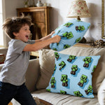 Creeper-Gamer-Wurfkissenbezug – 45×45cm, weiche Plüsch-Dekokissen