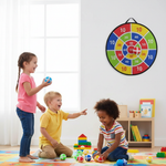 Joc de darts lipicios – Include 8 mingi adezive | Distracție pentru familie în interior și exterior