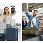 Tragbares Digital-Hängewaage – 60kg / 132lb | LCD-Hintergrundbeleuchtetes Display & Schwerlasthaken | Reisen & Versand
