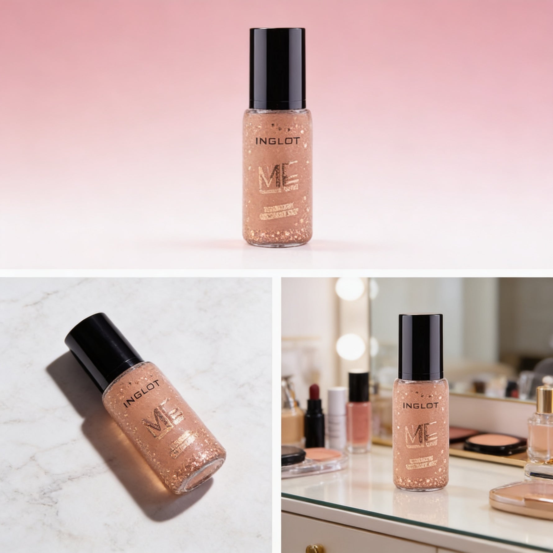 Spray iluminator Inglot Me Like – Față și corp 50 ml | Strălucire naturală instantanee