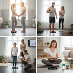 Wozinsky WIWL-30 Cântar de baie Bluetooth inteligent – sincronizare aplicație, urmărire progres | Negru