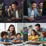 Mouse de gaming wireless Wozinsky WMGB-3200 – 3200 DPI, iluminare RGB și baterie reîncărcabilă | Negru
