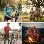 Pompa portabilă Wozinsky WPR-01 pentru bicicletă – Montaj compact pe cadru | Drum și MTB | Negru